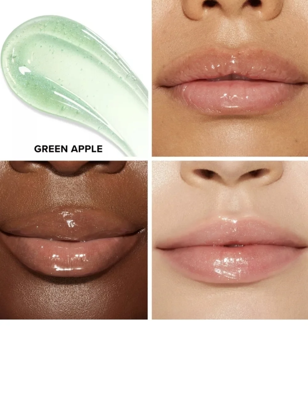Too Faced Kissing Jelly Gloss: Green Apple (Soft Shimmering Green) .15oz, NIB